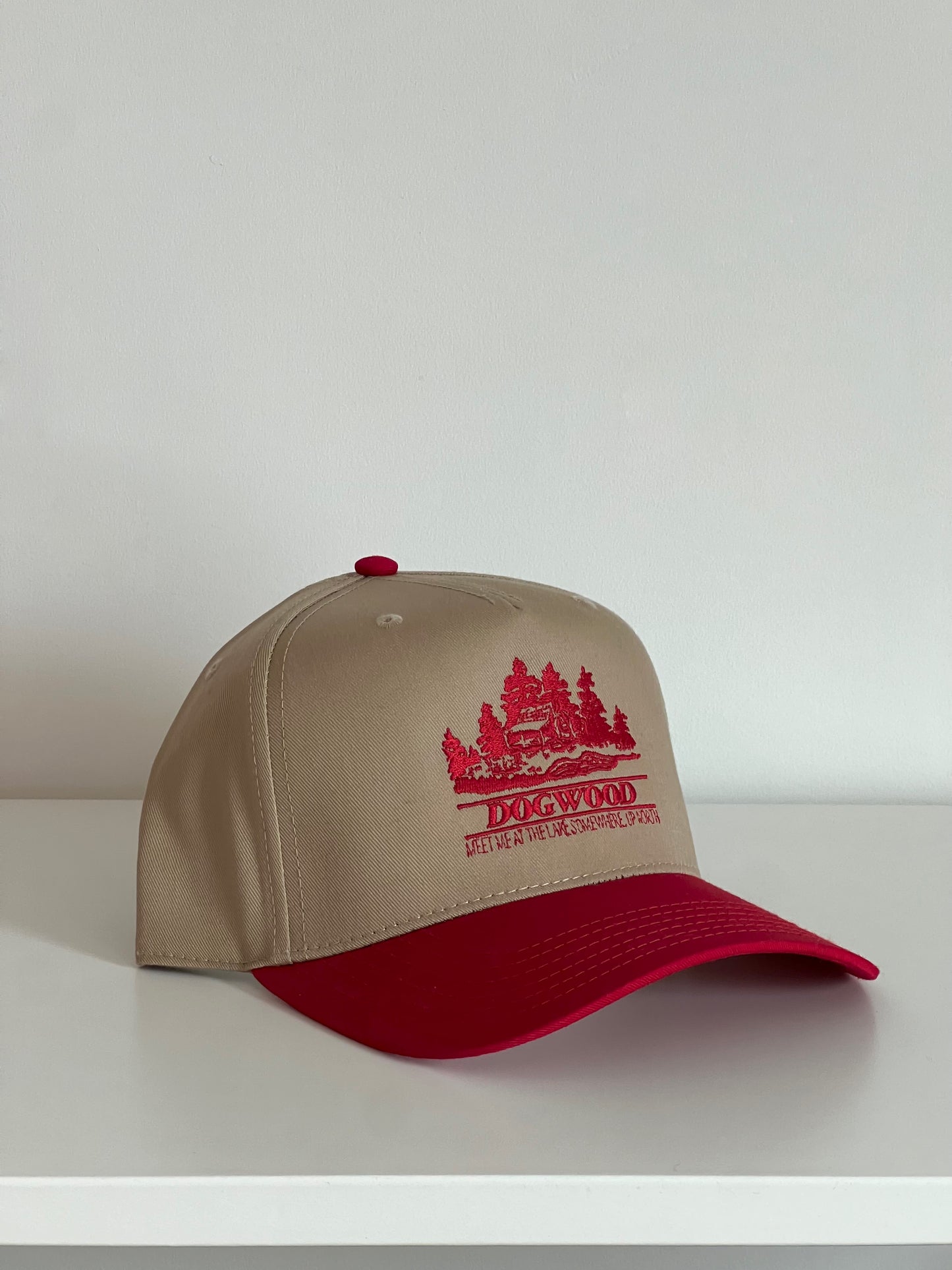 Cabin Trucker Hat Cherry
